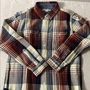 Outerknown Blanket Shirt Henna Rouge Plaid